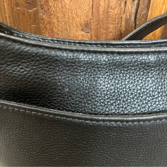 Vintage COACH #6807 Black "Hudson Small Zip" Leather Shoulder Bag - Picture 4 of 14